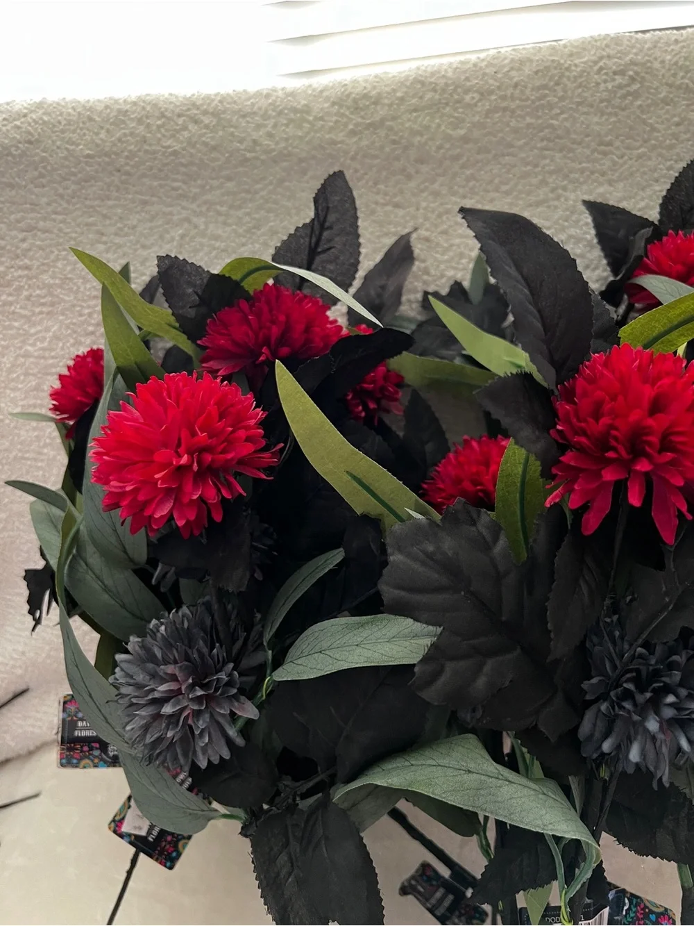 Lot of 12 Stem Day Of The Dead Artificial Flowers Fall Decor Size 15